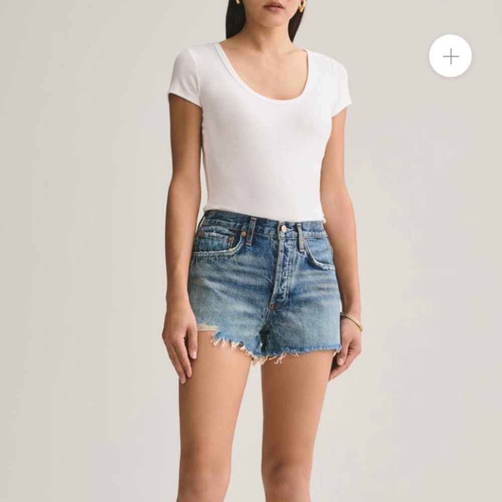Agolde Parker denim shorts size 24
